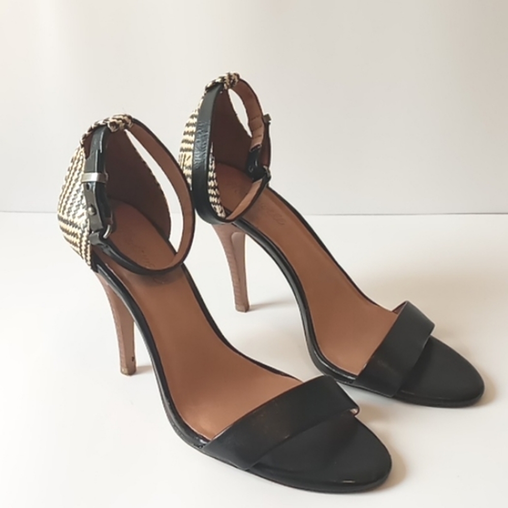 Madewell Black and Tan Heels